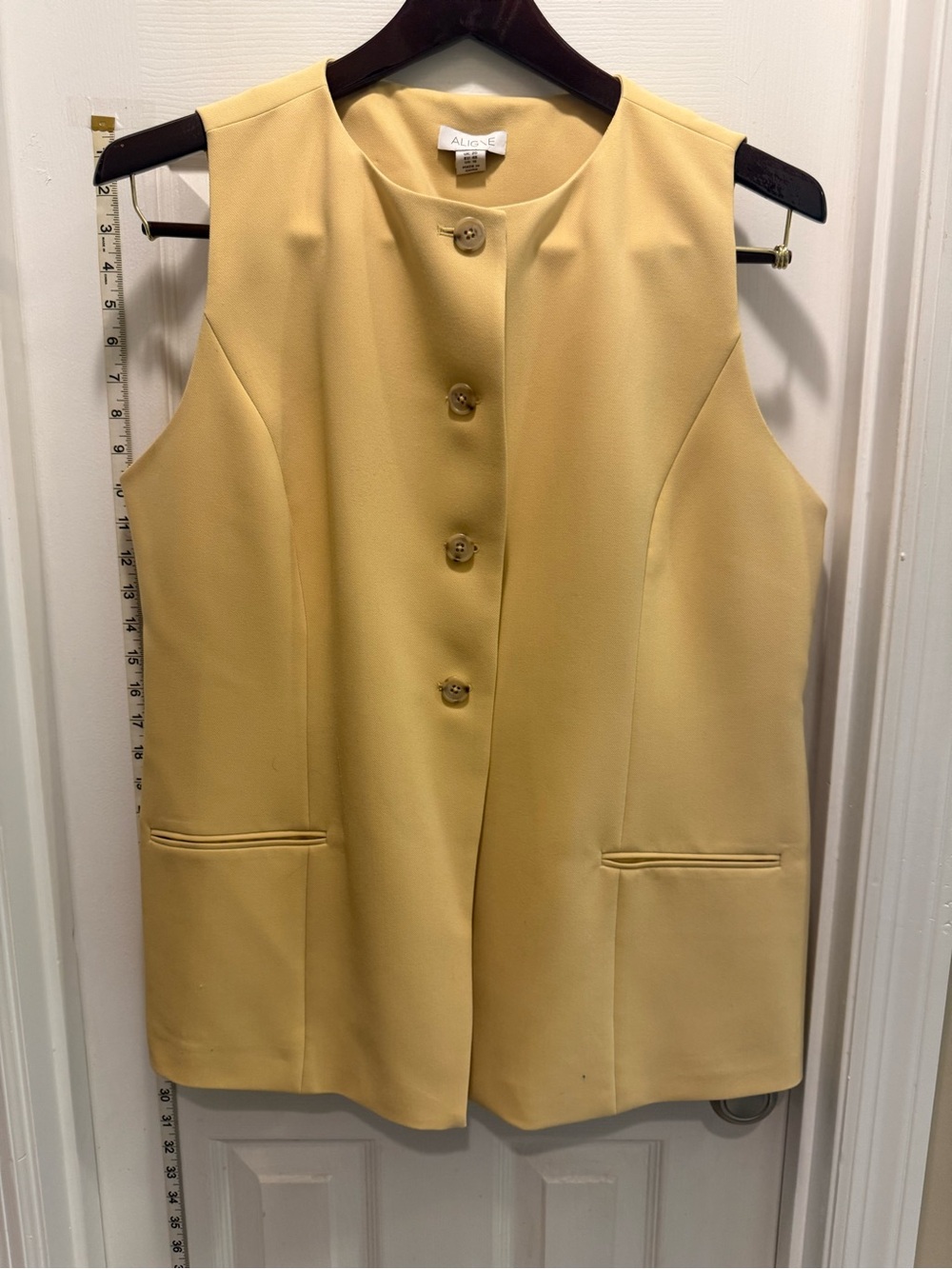 Aligne Sleeveless Button-Front Vest